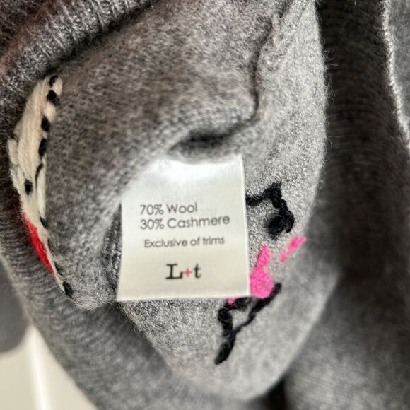 NWOT LABEL + thread L+T Cashmere Wool Mickey Mouse Polka Dot Sweater S - Picture 12 of 12